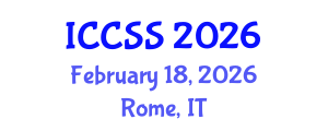 International Conference on Computational and Statistical Sciences (ICCSS) February 18, 2026 - Rome, Italy