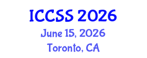 International Conference on Computational and Statistical Sciences (ICCSS) June 15, 2026 - Toronto, Canada