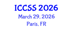 International Conference on Computational and Statistical Sciences (ICCSS) March 29, 2026 - Paris, France