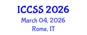 International Conference on Computational and Statistical Sciences (ICCSS) March 04, 2026 - Rome, Italy