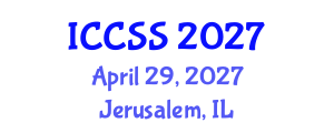 International Conference on Computational and Statistical Sciences (ICCSS) April 29, 2027 - Jerusalem, Israel International Conference on Computational and Statistical Sciences (ICCSS) April 29, 2027 - Jerusalem, Israel