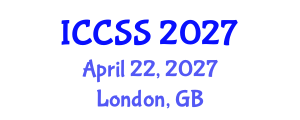 International Conference on Computational and Statistical Sciences (ICCSS) April 22, 2027 - London, United Kingdom International Conference on Computational and Statistical Sciences (ICCSS) April 22, 2027 - London, United Kingdom