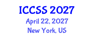 International Conference on Computational and Statistical Sciences (ICCSS) April 22, 2027 - New York, United States International Conference on Computational and Statistical Sciences (ICCSS) April 22, 2027 - New York, United States