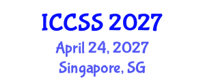 International Conference on Computational and Statistical Sciences (ICCSS) April 24, 2027 - Singapore, Singapore International Conference on Computational and Statistical Sciences (ICCSS) April 24, 2027 - Singapore, Singapore