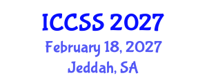 International Conference on Computational and Statistical Sciences (ICCSS) February 18, 2027 - Jeddah, Saudi Arabia International Conference on Computational and Statistical Sciences (ICCSS) February 18, 2027 - Jeddah, Saudi Arabia