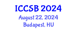 International Conference on Computational and Systems Biology (ICCSB) August 22, 2024 - Budapest, Hungary