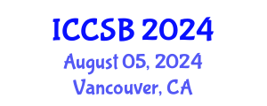 International Conference on Computational and Systems Biology (ICCSB) August 05, 2024 - Vancouver, Canada