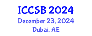 International Conference on Computational and Systems Biology (ICCSB) December 23, 2024 - Dubai, United Arab Emirates