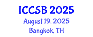 International Conference on Computational and Systems Biology (ICCSB) August 19, 2025 - Bangkok, Thailand