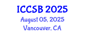 International Conference on Computational and Systems Biology (ICCSB) August 05, 2025 - Vancouver, Canada
