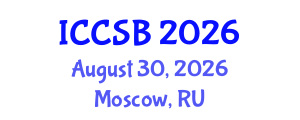 International Conference on Computational and Systems Biology (ICCSB) August 30, 2026 - Moscow, Russia