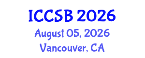 International Conference on Computational and Systems Biology (ICCSB) August 05, 2026 - Vancouver, Canada