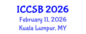 International Conference on Computational and Systems Biology (ICCSB) February 11, 2026 - Kuala Lumpur, Malaysia