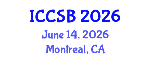 International Conference on Computational and Systems Biology (ICCSB) June 14, 2026 - Montreal, Canada