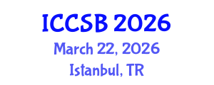 International Conference on Computational and Systems Biology (ICCSB) March 22, 2026 - Istanbul, Turkey