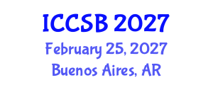 International Conference on Computational and Systems Biology (ICCSB) February 25, 2027 - Buenos Aires, Argentina International Conference on Computational and Systems Biology (ICCSB) February 25, 2027 - Buenos Aires, Argentina