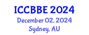 International Conference on Computational Biology and Biomedical Engineering (ICCBBE) December 02, 2024 - Sydney, Australia