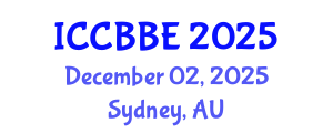 International Conference on Computational Biology and Biomedical Engineering (ICCBBE) December 02, 2025 - Sydney, Australia