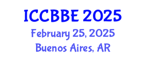 International Conference on Computational Biology and Biomedical Engineering (ICCBBE) February 25, 2025 - Buenos Aires, Argentina