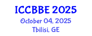 International Conference on Computational Biology and Biomedical Engineering (ICCBBE) October 04, 2025 - Tbilisi, Georgia