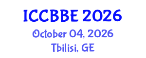 International Conference on Computational Biology and Biomedical Engineering (ICCBBE) October 04, 2026 - Tbilisi, Georgia