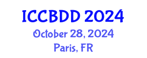 International Conference on Computational Biology and Drug Design (ICCBDD) October 28, 2024 - Paris, France