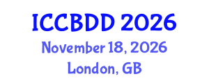 International Conference on Computational Biology and Drug Design (ICCBDD) November 18, 2026 - London, United Kingdom