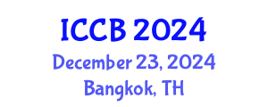 International Conference on Computational Biology (ICCB) December 23, 2024 - Bangkok, Thailand
