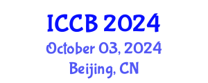 International Conference on Computational Biology (ICCB) October 03, 2024 - Beijing, China
