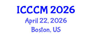 International Conference on Computational Chemistry and Modelling (ICCCM) April 22, 2026 - Boston, United States