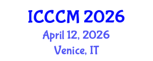 International Conference on Computational Chemistry and Modelling (ICCCM) April 12, 2026 - Venice, Italy