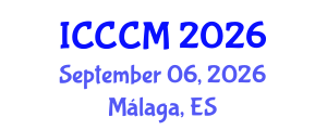 International Conference on Computational Chemistry and Modelling (ICCCM) September 06, 2026 - Málaga, Spain International Conference on Computational Chemistry and Modelling (ICCCM) September 06, 2026 - Málaga, Spain