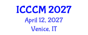 International Conference on Computational Chemistry and Modelling (ICCCM) April 12, 2027 - Venice, Italy International Conference on Computational Chemistry and Modelling (ICCCM) April 12, 2027 - Venice, Italy