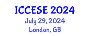 International Conference on Computational Economics, Statistics and Econometrics (ICCESE) July 29, 2024 - London, United Kingdom