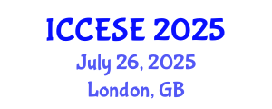 International Conference on Computational Economics, Statistics and Econometrics (ICCESE) July 26, 2025 - London, United Kingdom