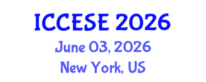 International Conference on Computational Economics, Statistics and Econometrics (ICCESE) June 03, 2026 - New York, United States