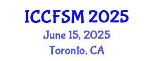 International Conference on Computational Fluid and Solid Mechanics (ICCFSM) June 15, 2025 - Toronto, Canada
