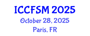 International Conference on Computational Fluid and Solid Mechanics (ICCFSM) October 28, 2025 - Paris, France