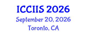 International Conference on Computational Intelligence and Intelligent Systems (ICCIIS) September 20, 2026 - Toronto, Canada