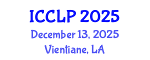 International Conference on Computational Linguistics and Psycholinguistics (ICCLP) December 13, 2025 - Vientiane, Laos