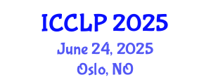 International Conference on Computational Linguistics and Psycholinguistics (ICCLP) June 24, 2025 - Oslo, Norway