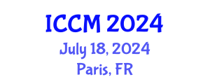 International Conference on Computational Mathematics (ICCM) July 18, 2024 - Paris, France