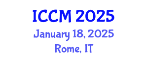 International Conference on Computational Mathematics (ICCM) January 18, 2025 - Rome, Italy