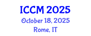 International Conference on Computational Mathematics (ICCM) October 18, 2025 - Rome, Italy