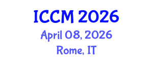 International Conference on Computational Mathematics (ICCM) April 08, 2026 - Rome, Italy