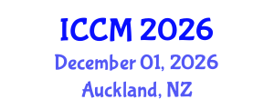 International Conference on Computational Mathematics (ICCM) December 01, 2026 - Auckland, New Zealand International Conference on Computational Mathematics (ICCM) December 01, 2026 - Auckland, New Zealand