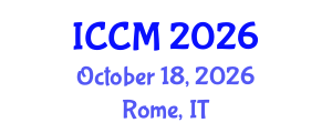 International Conference on Computational Mathematics (ICCM) October 18, 2026 - Rome, Italy