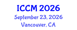 International Conference on Computational Mathematics (ICCM) September 23, 2026 - Vancouver, Canada