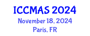International Conference on Computational Modeling, Analysis and Simulation (ICCMAS) November 18, 2024 - Paris, France