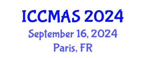 International Conference on Computational Modeling, Analysis and Simulation (ICCMAS) September 16, 2024 - Paris, France